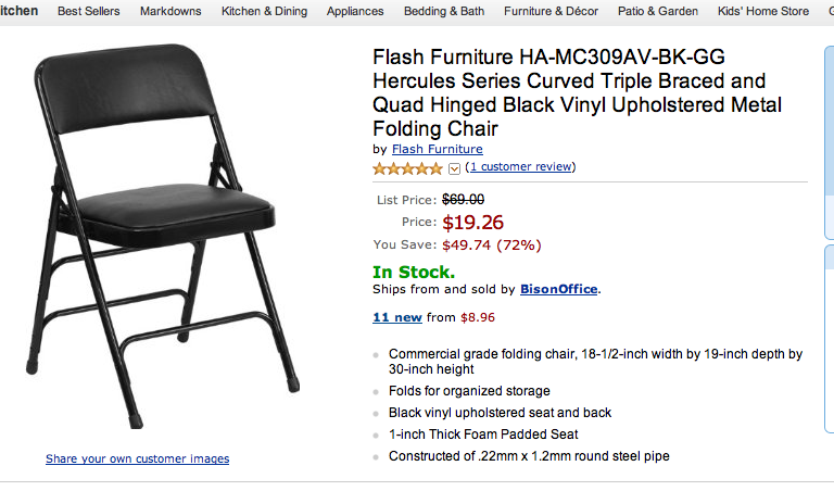 Someone Bought This Overpriced Wrestlemania 29 Folding Chair
