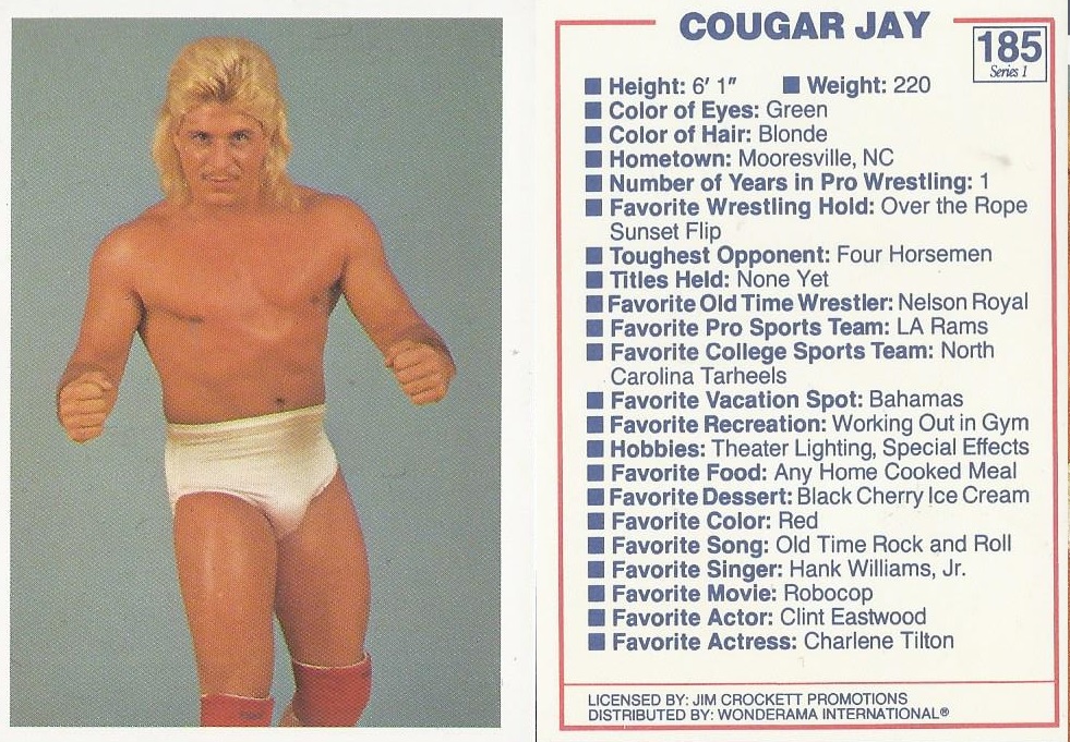 NWA Trading Card Cougar Jay