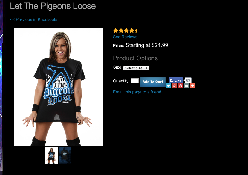 TNA Let The Pigeons Loose shirt