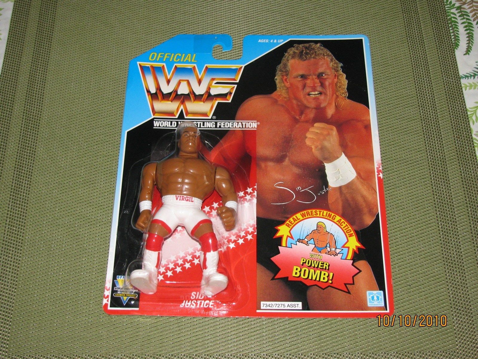 WWF Hasbro Sid Justice Virgil figure error card