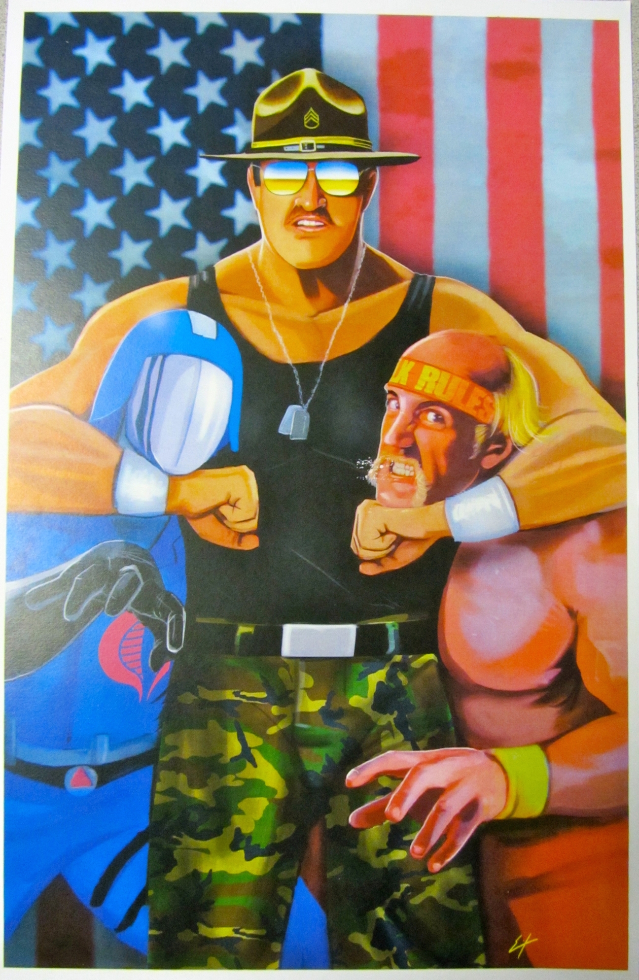 G.i Joe Sgt. Slaughter Cobra Hulk Hogan artwork