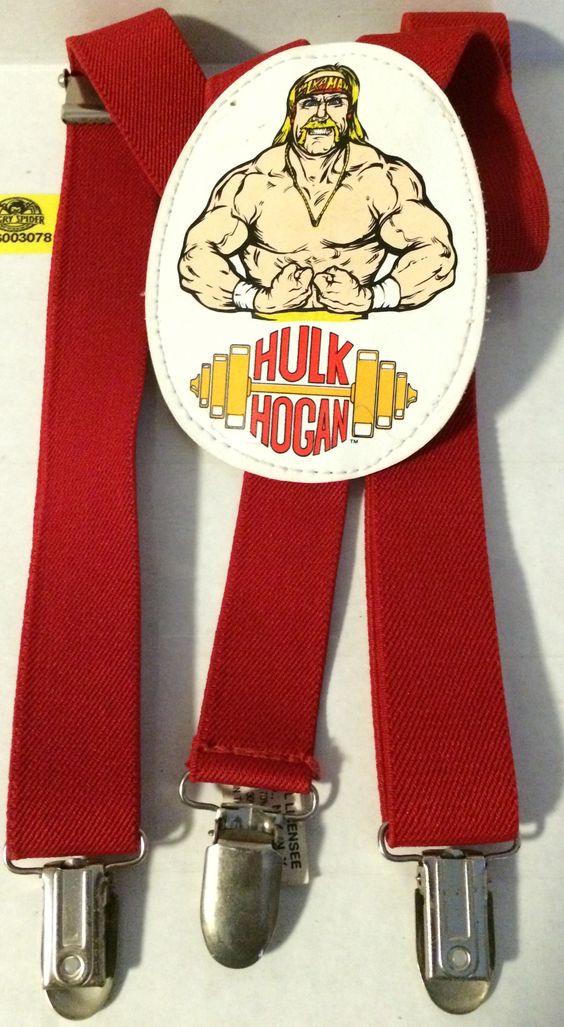 WWF Hulk Hogan suspenders good photo