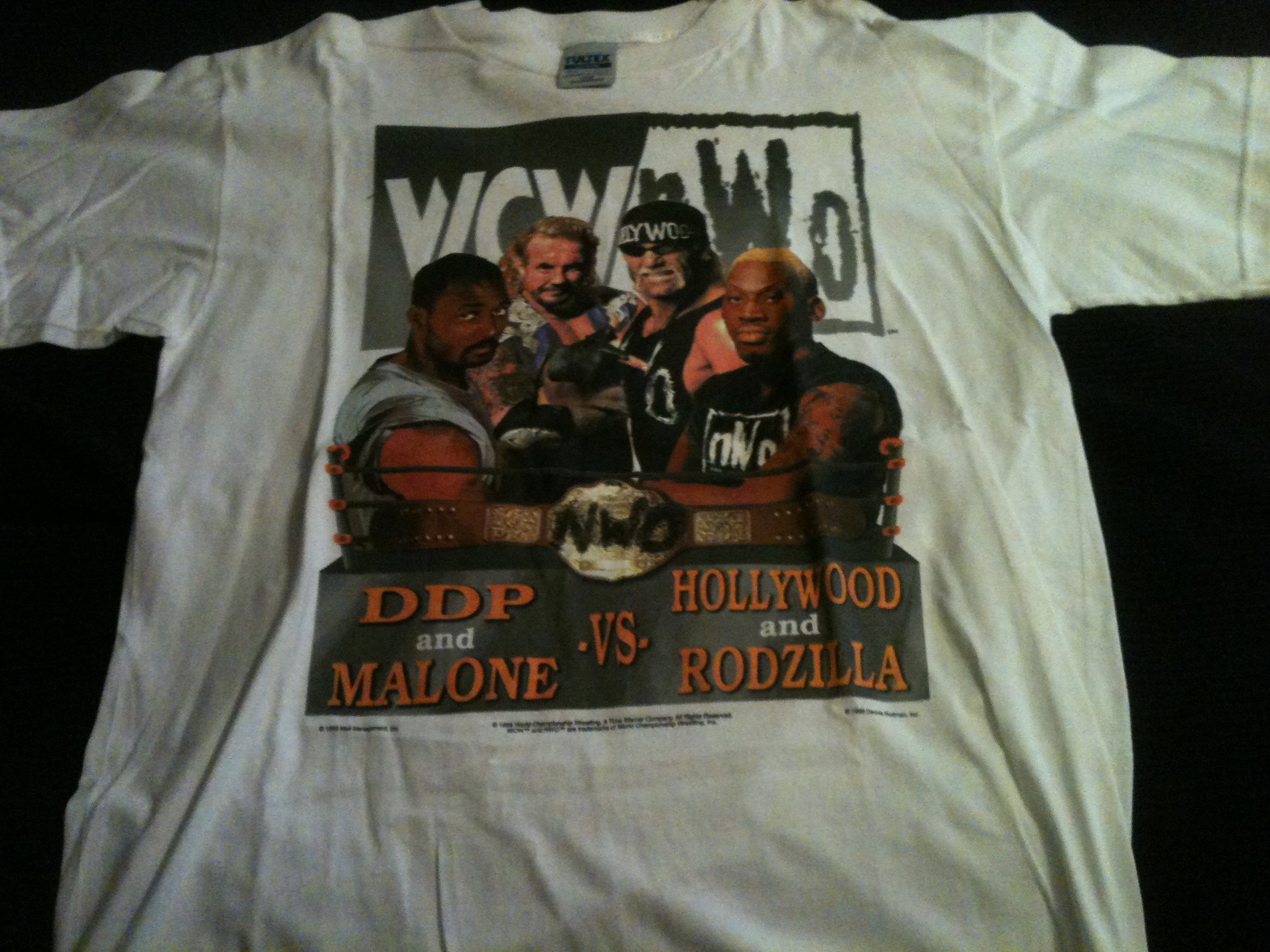WCW NWO Bash At The Beach 1998 Dennis Rodman Karl Malone shirt