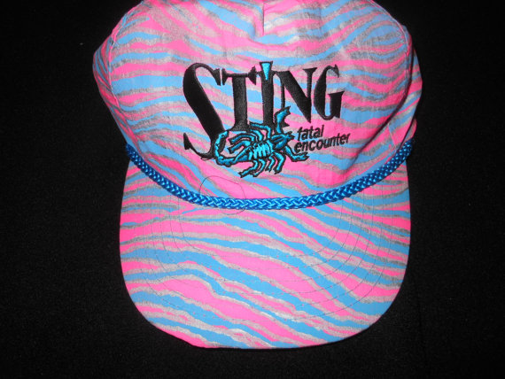 WCW Sting 1990 baseball cap hat 1