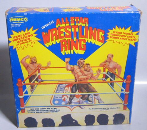 AWA wrestling ring toy
