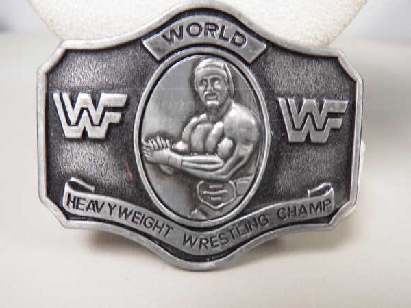WWF Hulk Hogan pewter belt buckle