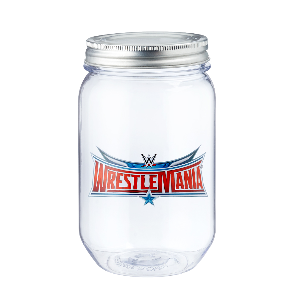 WrestleMania Mason Jar