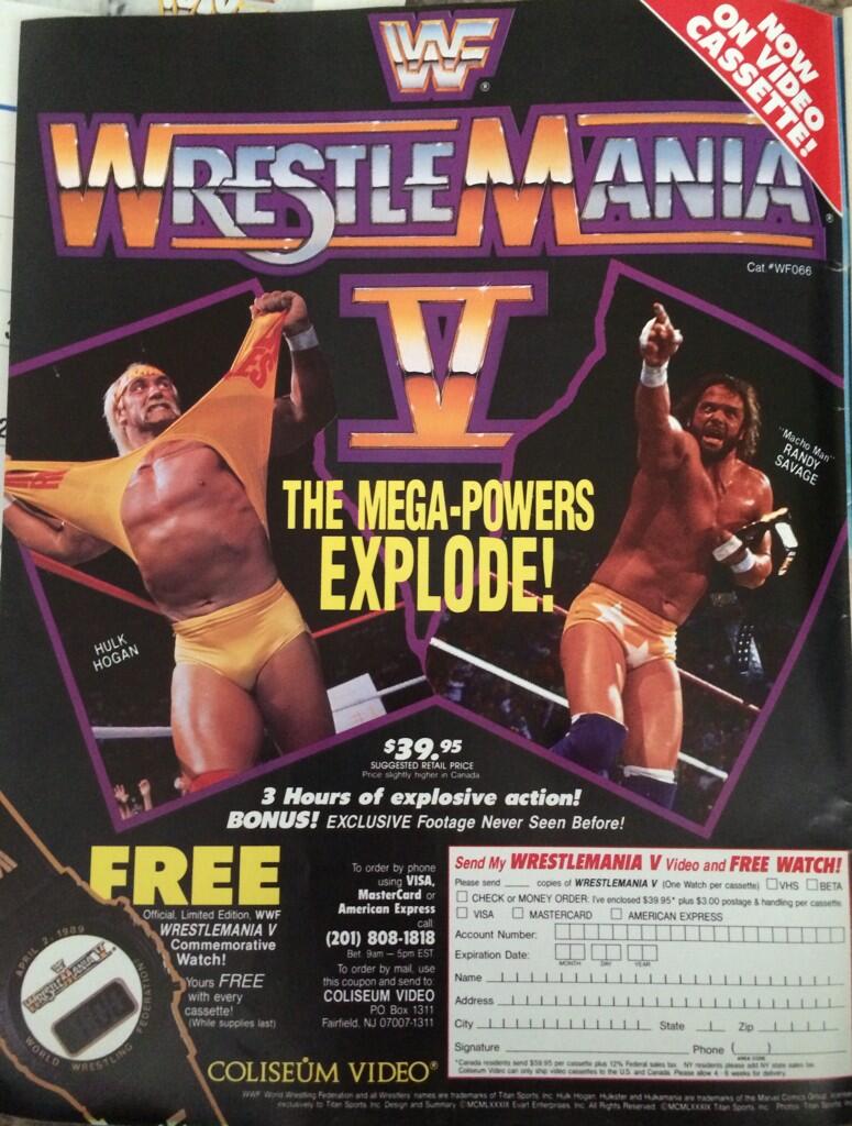 WrestleMania V Video Tape With Free Watch | Someone Bought This?!