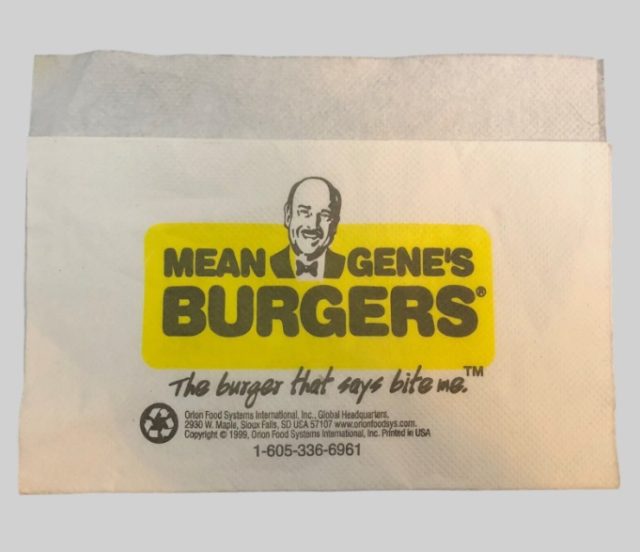 Mean Gene Okerlund napkin