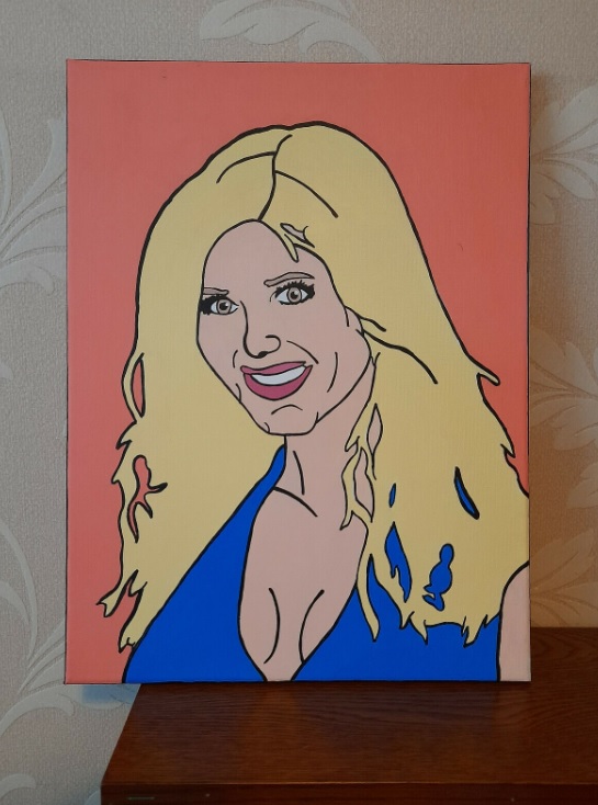 Torrie Wilson amateur painting