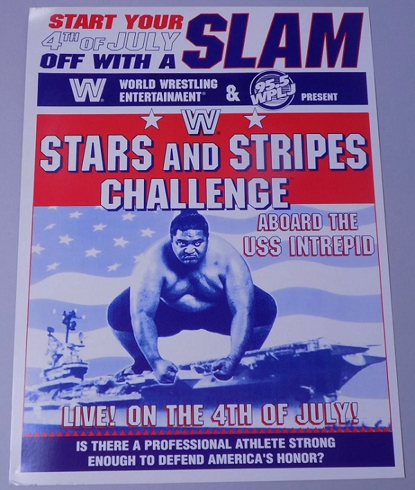 Yokozuna WWF USS Intrepid Lex Luger poster