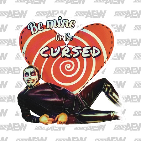 AEW Danhausen Valentine's Day sticker