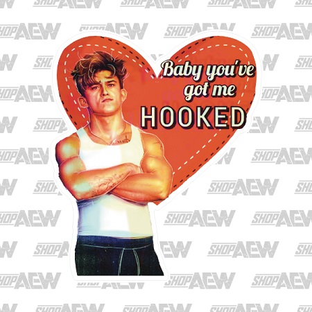 AEW Hook Valentine's Day sticker