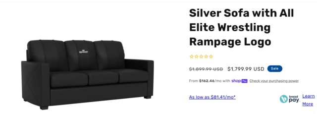 Aew Rampage couch price