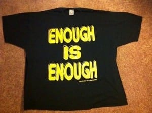 no life is enough shirt