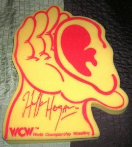 Someone Bought This: WCW Hulk Hogan foam ear and hand - WrestleCrap ...